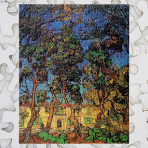 Puzzle Árboles Van Gogh en el jardín, Hospital Saint Paul