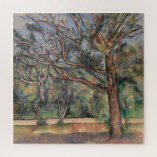Puzzle Árboles y Carretera, Paisaje Postimpresionista