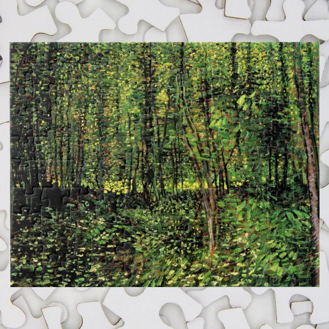Puzzle Árboles y subcrecimiento por Vincent van Gogh (Subido por el creador)