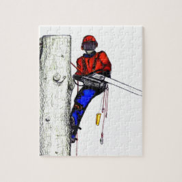 Puzzle Arborismo de cirujano árbol en el trabajo actual d