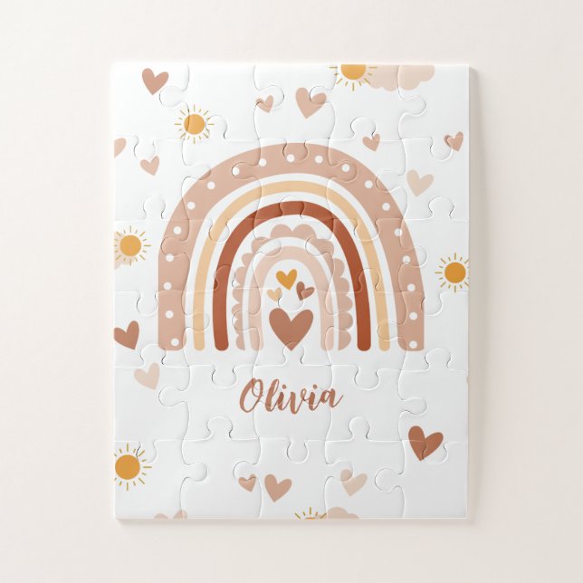 Puzzle Arc en ciel Boheme - Cadeaux Anniversaire Fille  (Vertical)