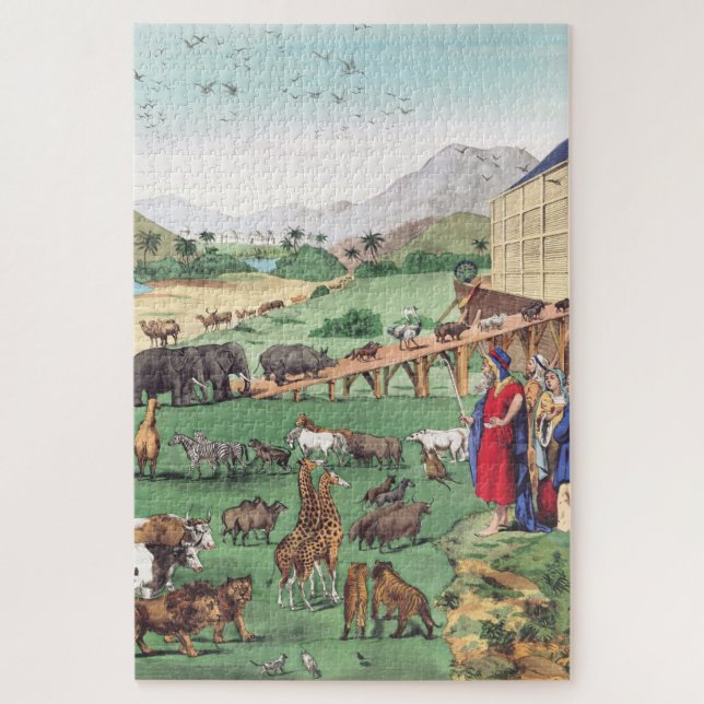 Puzzle Arca de Noé con animales (Vertical)