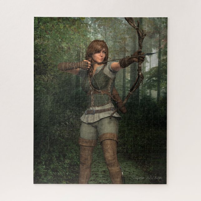 Puzzle Archer en el bosque (Vertical)
