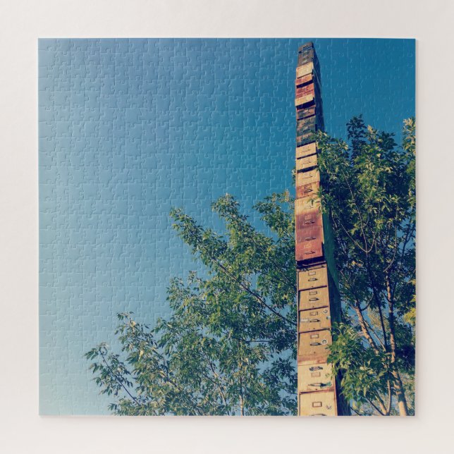 Puzzle archivadores apilados en burlington vermont (Vertical)