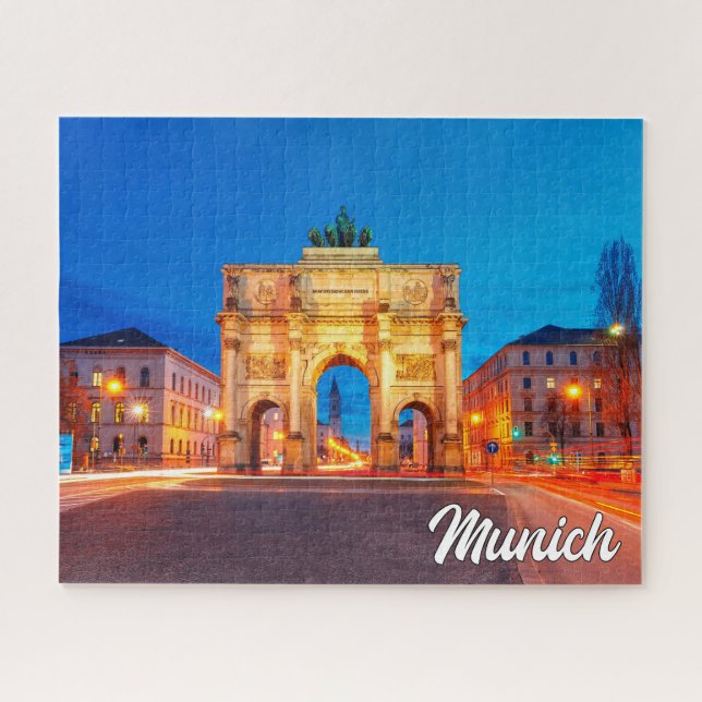 Puzzle Arco de la victoria, Múnich, Alemania (Horizontal)