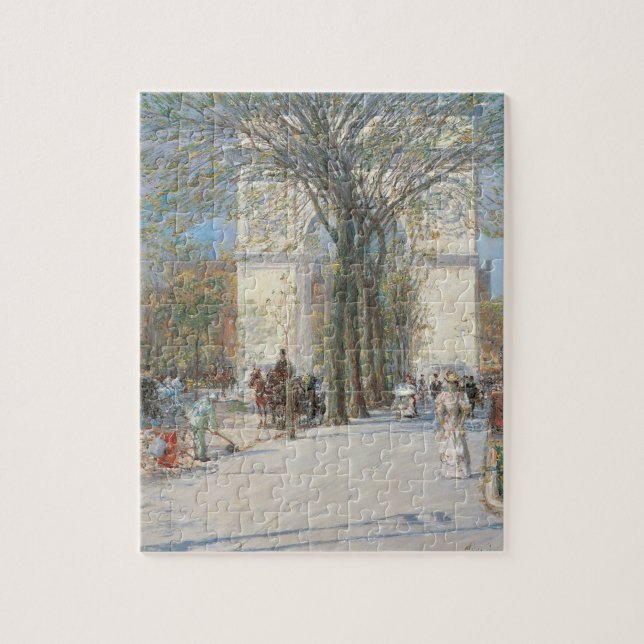 Puzzle Arco de Washington, primavera por Frederick Childe (Vertical)