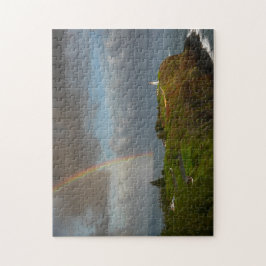 Puzzle Arco iris sobre el faro de Kilauea en Hawaii