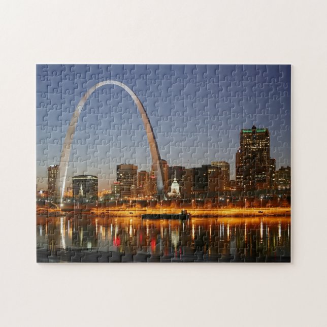 Puzzle Arco St. Louis Mississippi de la entrada en la (Horizontal)