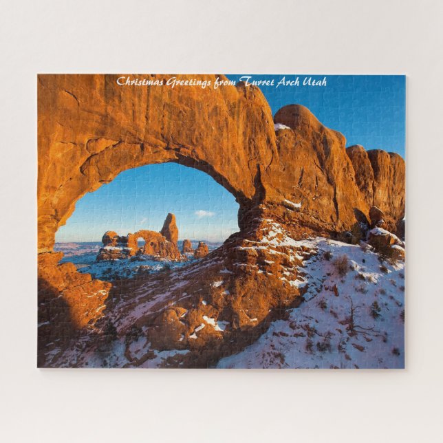 Puzzle Arco Turret Utah. Saludos navideños (Horizontal)