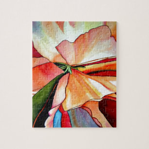 Puzzle Arcoiris Begonia acuarela arte original