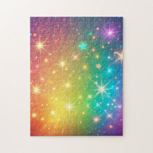Puzzle Arcoíris colorido estrella espacio