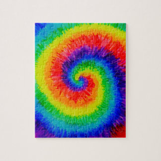 Puzzle Arcoiris con marea baja en tinta de alcohol