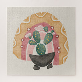 Puzzle Arcoiris de Boho Cactus: vibrantes vibrantes vibra