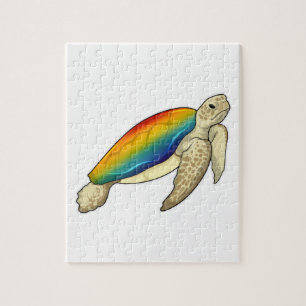 Puzzle Arcoiris de tortuga