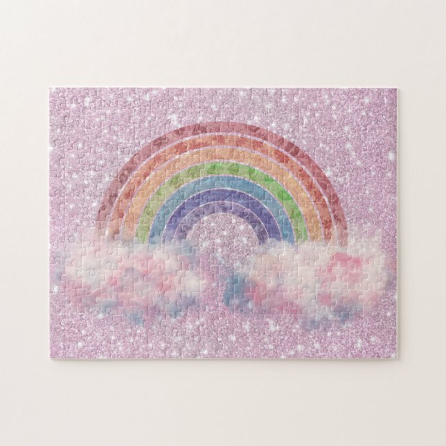 Puzzle Arcoiris en la nube Resumen (Horizontal)
