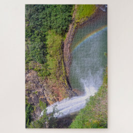 Puzzle Arcoiris en las cataratas Wailua, Kauai, Hawaii
