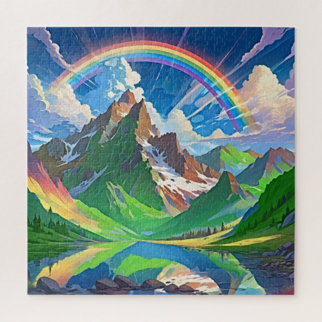 Puzzle Arcoiris montañoso (Vertical)