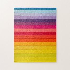 Puzzle Arcoiris rayado multicolor