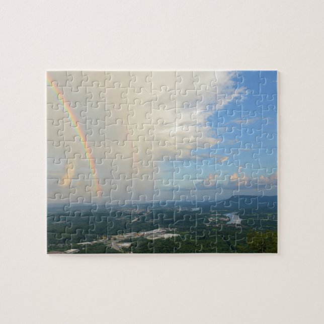 Puzzle Arcoiris sobre Chattanooga, Tennessee - 8 x 10 pul (Horizontal)
