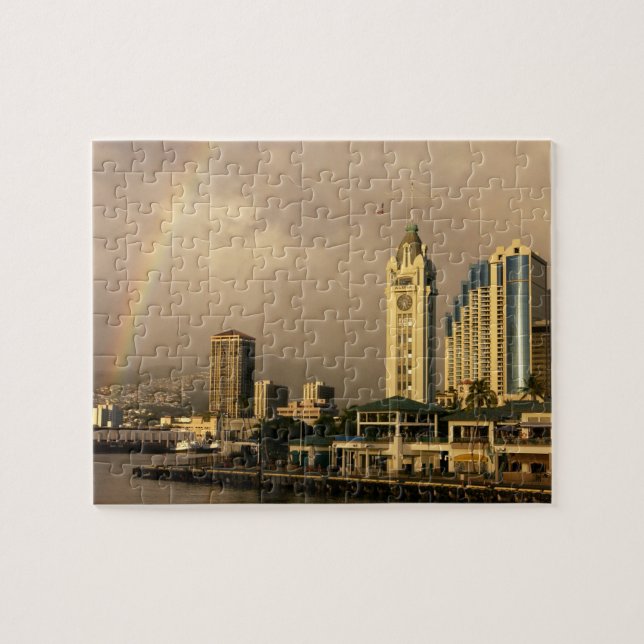 Puzzle Arcoíris sobre Honolulu, Hawái, EE. UU. 2 (Horizontal)