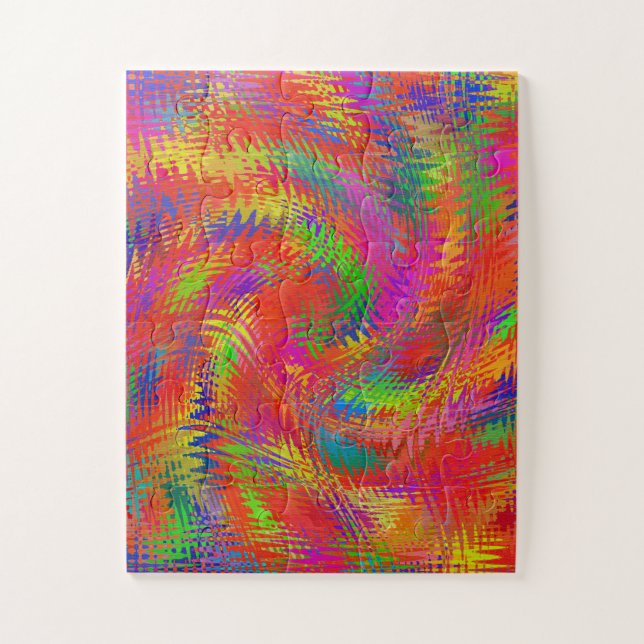 Puzzle Arcoiris tejido (Vertical)
