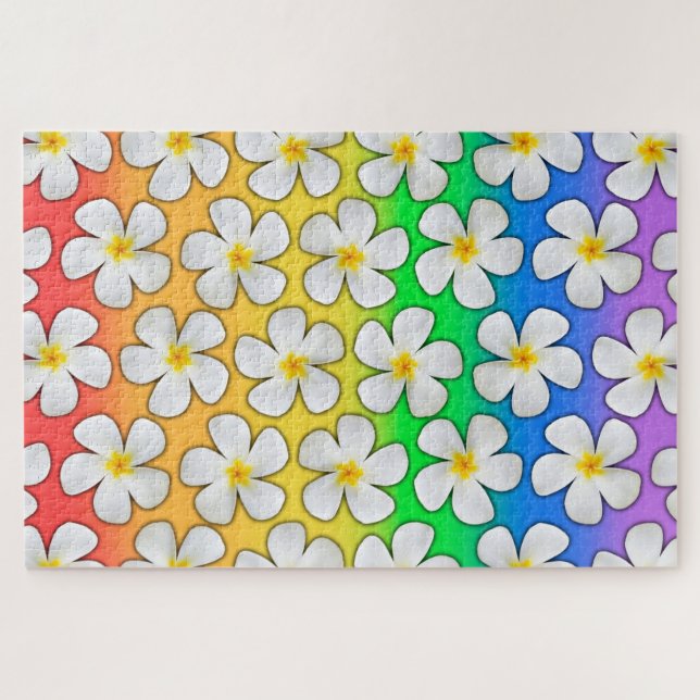 Puzzle Arcoiris y Plumeria, 1014 piezas, (Horizontal)