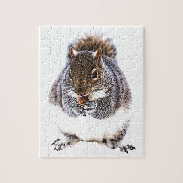 Puzzle Ardilla de comer (Vertical)