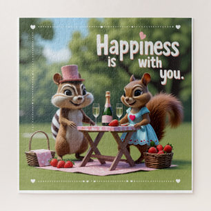 Puzzle ardilla del amor de San Valentín