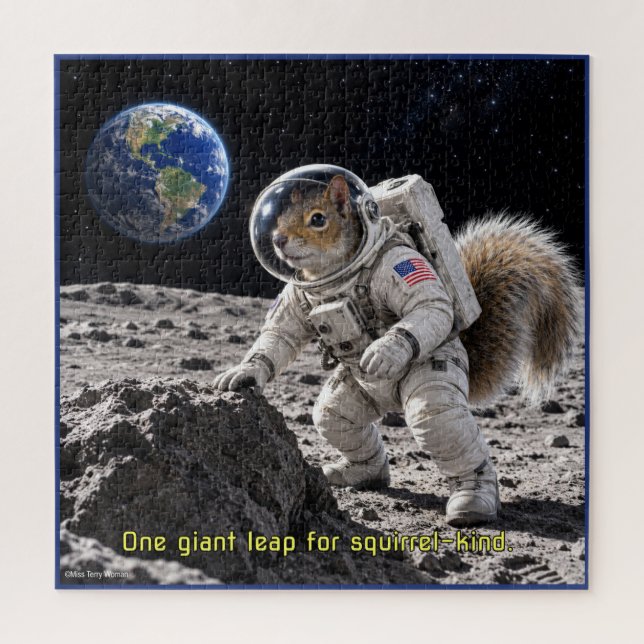 Puzzle Ardilla en el espacio (Vertical)