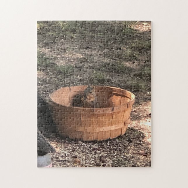 Puzzle Ardilla en una cesta (Vertical)