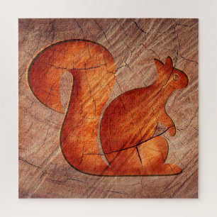 Puzzle Ardilla - madera