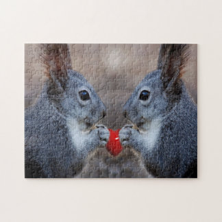 Puzzle Ardillas en amor