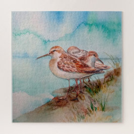 Puzzle Arena acuática Sandpiper Shore Beach Bird Art