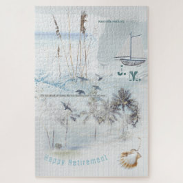 Puzzle Arena de playa y collage marino feliz retiro