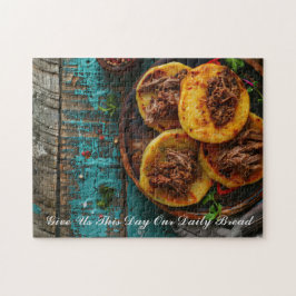Puzzle Arepa Pan Con Palabras De Oración Personalizadas