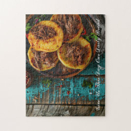 Puzzle Arepa Pan Con Palabras De Oración Personalizadas