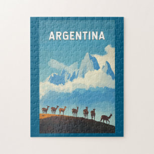 Puzzle Argentina Ilustracion Viaje de arte