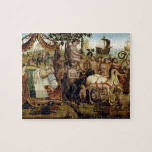Puzzle Ariadne en Naxos, de la historia de Theseus