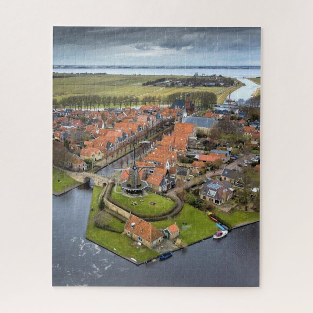 Puzzle Arial photo Friesland The Netherlands (Vertical)