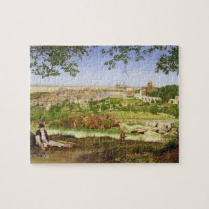 Puzzle Ariccia, Italia, 1860 (aceite en el panel)