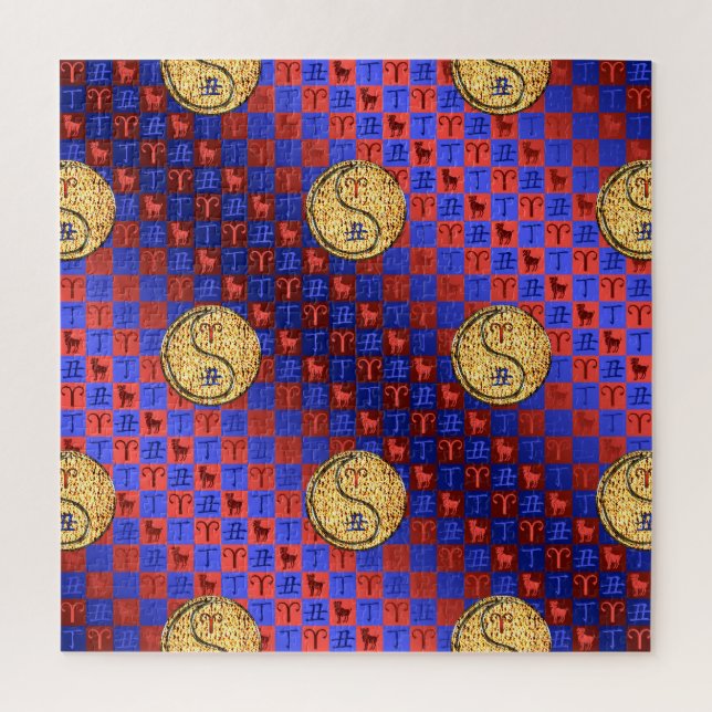 Puzzle Aries y Buey de Fuego (Vertical)