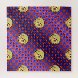 Puzzle Aries y Ox Metalizado