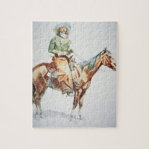 Puzzle Arizona Cowboy, 1901 (creyón en el papel)