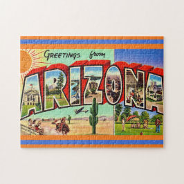Puzzle Arizona Greeting Postcard