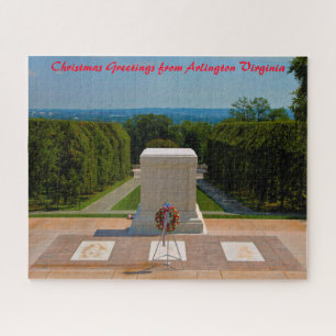 Puzzle Arlington Virginia. Felicitaciones de Navidad