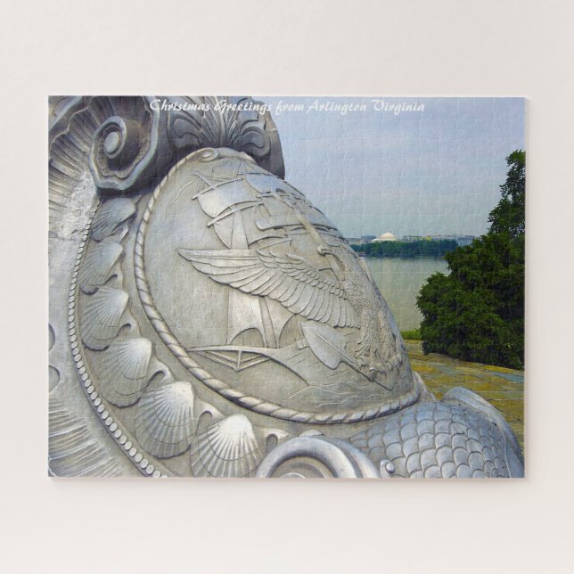 Puzzle Arlington Virginia.Felicitaciones navideñas (Horizontal)