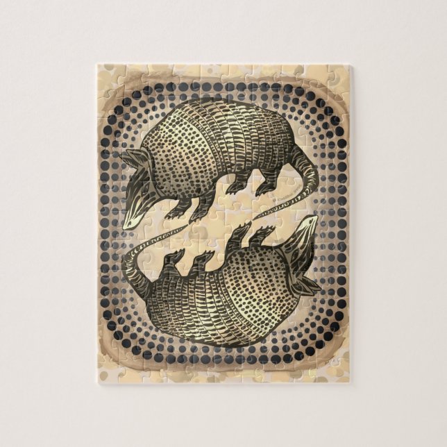 Puzzle Armadillo Yin Yang  (Vertical)