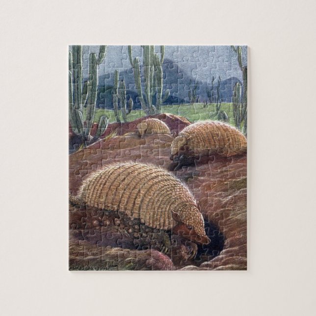 Puzzle Armadillos de Louis Sargent, animales salvajes de  (Vertical)