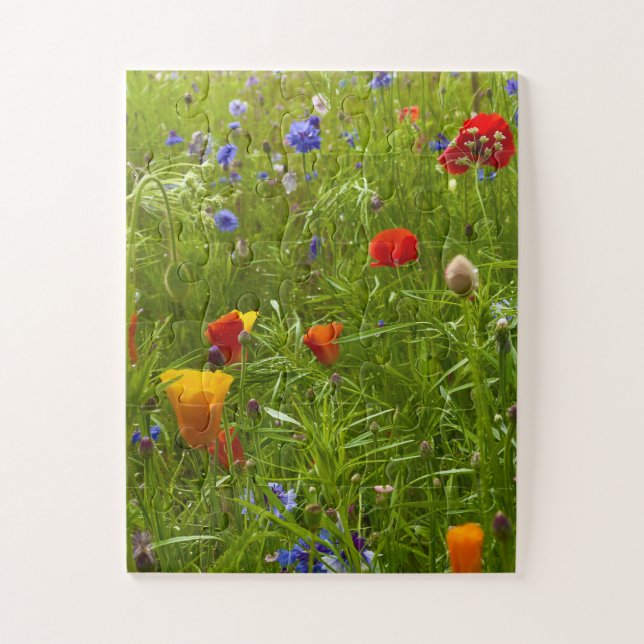 Puzzle Armonía de flores silvestres | Prado de Dunvegan,  (Vertical)