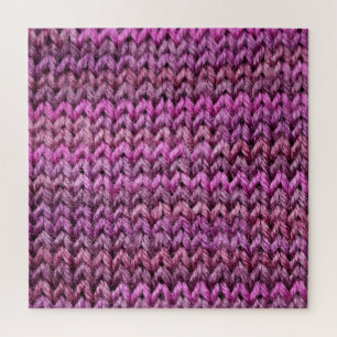 Puzzle Armonía de Knit: Textura de banda púrpura